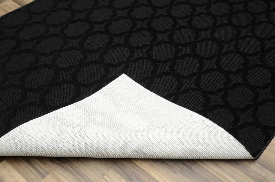 Sparta Area Rug, 5-Feet by 7-Feet, Black - Image 3 of 4