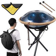 Handpan Drum Instrument 18in 9-Note G Minor Hand Pan Set Percussion for beginne