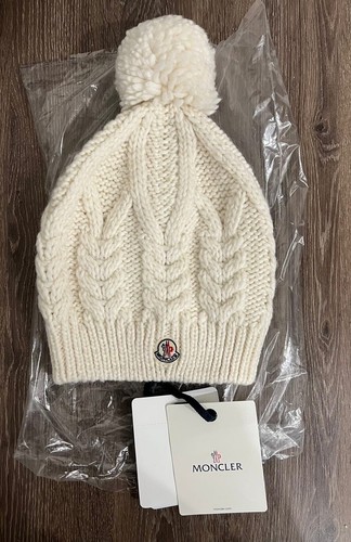 Moncler Women Knit Wool Hat Beanies Pom 