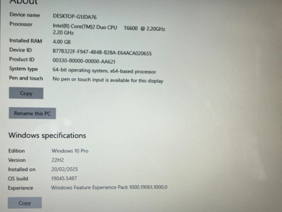 Emachines E525 Laptop 15.6" Screen SSD 128GB Ram 4GB Intel Core 2 Duo Windows - Image 3 of 4