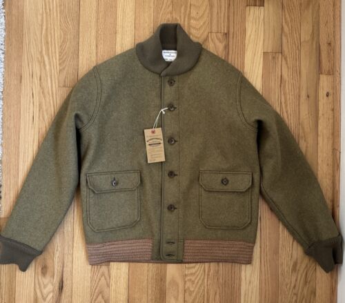 WAREHOUSE & Co. - A-1 STYLE WOOL JACKET Lot 2233 Olive Large 40