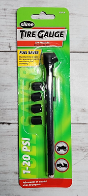 #ad #ad SLIME Tire Gauge Low Pressure 1 20 PSI New $4.05