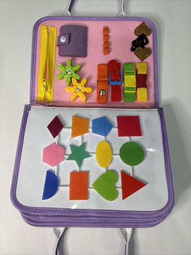 Busy Board Giocattolo Montessori per Bambini - Tavola Sensoriale in Sviluppo per Vestiti Basic - Foto 5 di 14