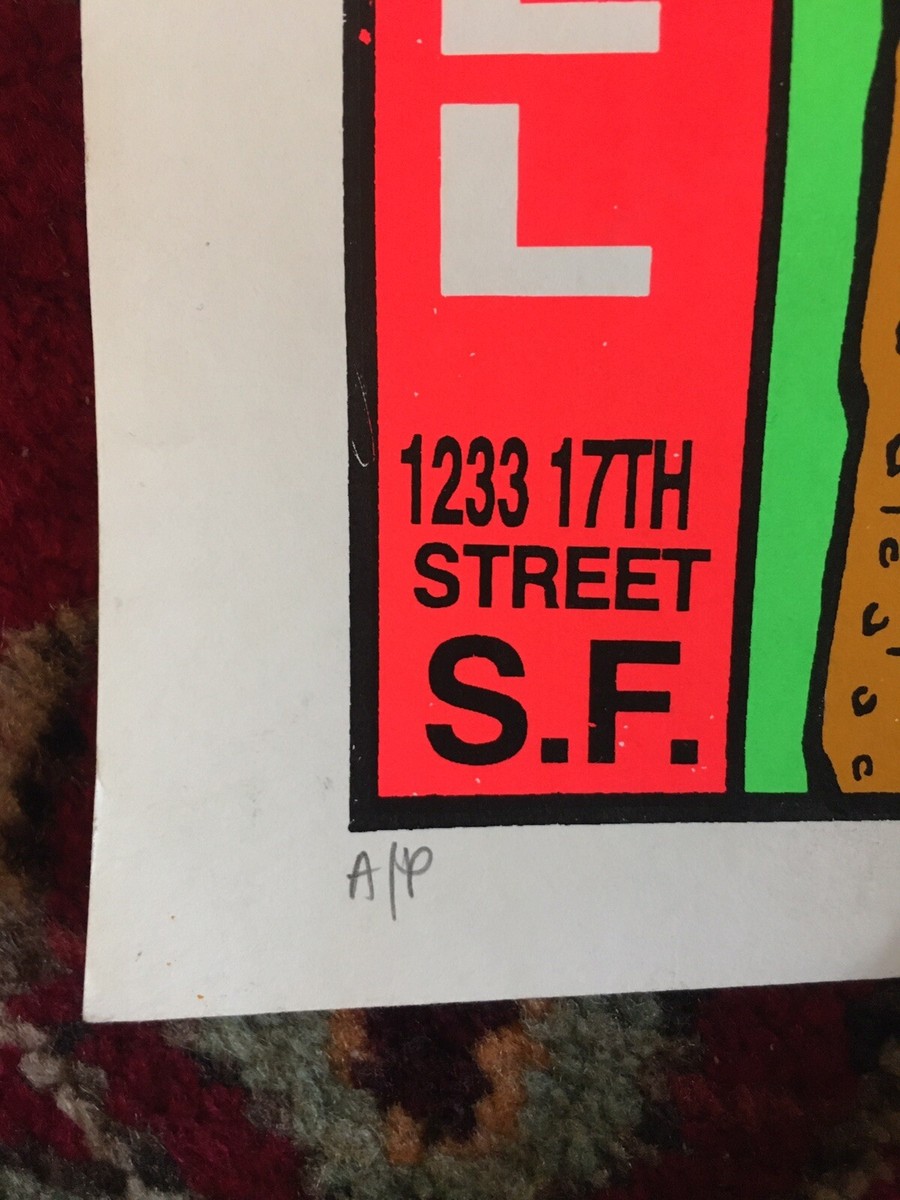 1995 KOZIK POSTER - Phantom Surfers - RARE Signed Artist's Proof