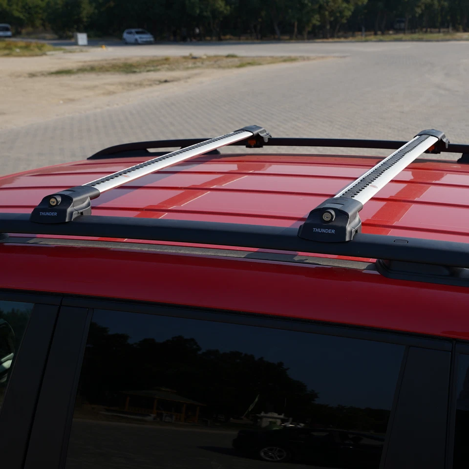 Roof Racks Cross Bars with Lock For Ford Explorer 2020-2025 Black Alumunium Foto 4 de 4