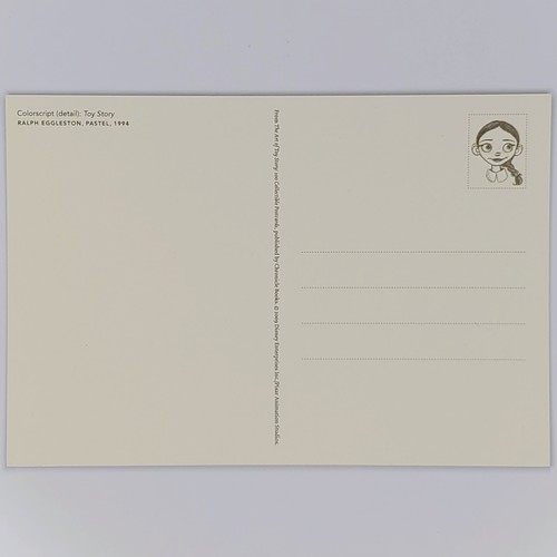 Toy Story Postcard Buzz Lightyear Disney Pixar Ralph Eggleston Concept Art TV - Picture 2 of 2