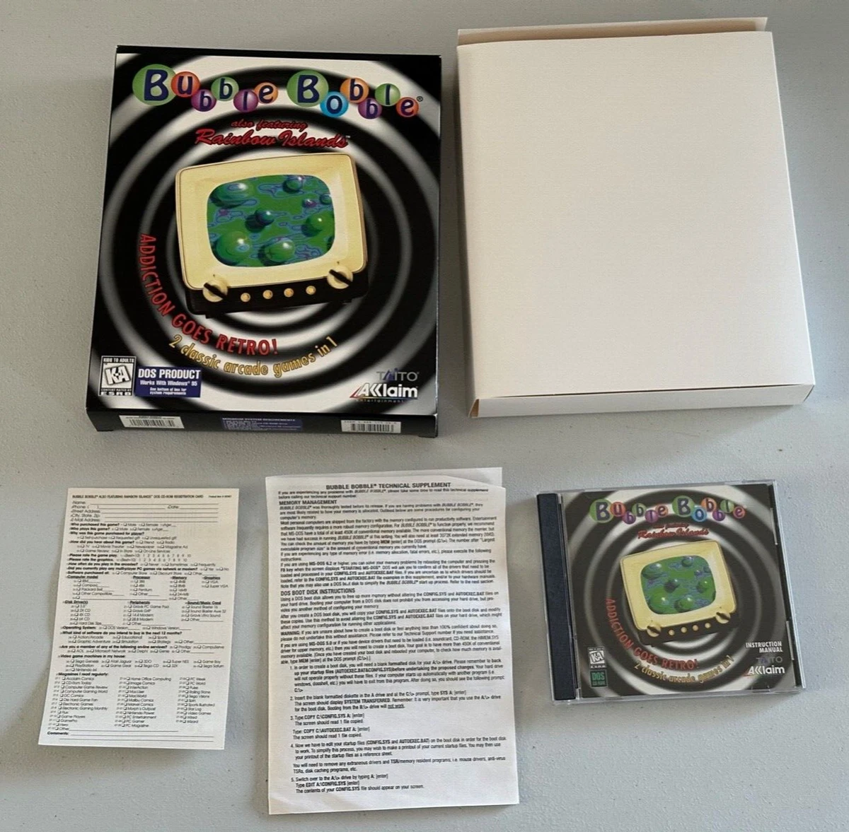 Bubble Bobble Sur Sega Saturn - Boîte Uniquement, Pour Collectionneurs