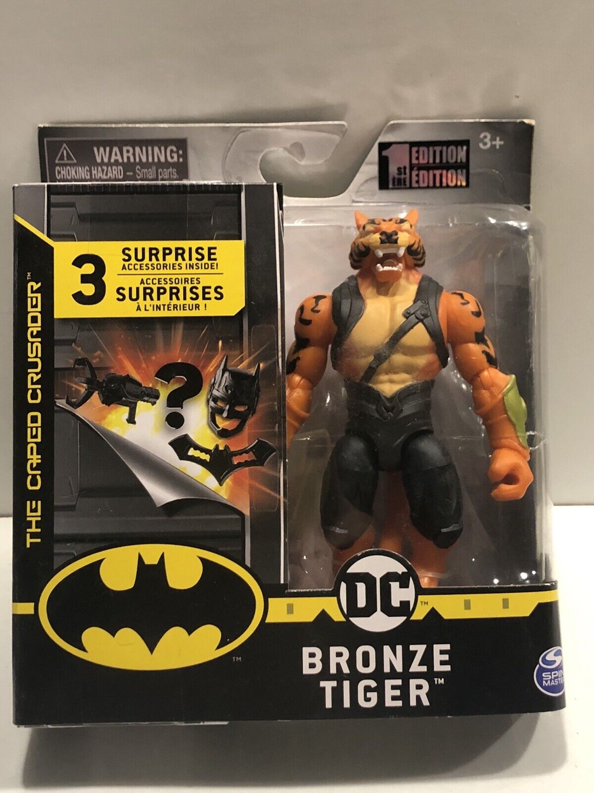 DC The Caped Crusader Bronze Tiger 4" Action Figure with 3 Mystery Accessories