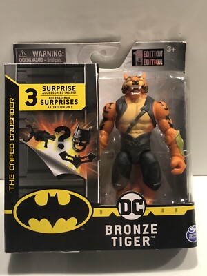 DC The Caped Crusader Bronze Tiger 4'' Action Figure with 3 Mystery Accessories
