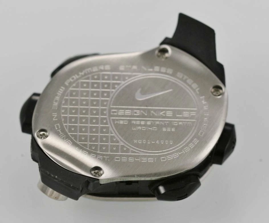 Nike Triax Fury Mens Black Plastic Chronograph Date Alarm Parts Repair wg6400