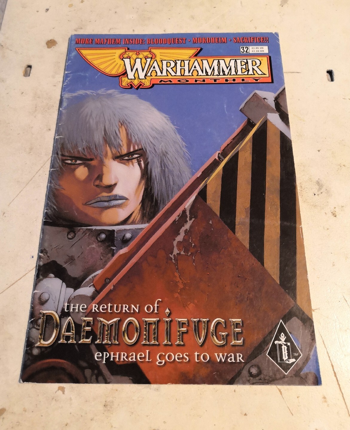 Tira cómica Warhammer mensual #32 WH 40K Bloodquest Daemonifuge rara