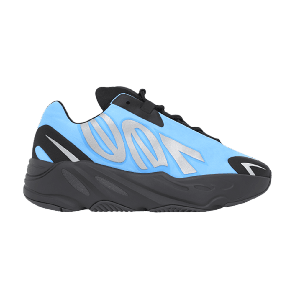 adidas gazelle silver green womens Yeezy 700 MNVN Bright Cyan Sneaker Tees Match Yeezy Cyan Blue 700 XL / Cyan