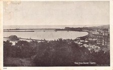 L247 England View from Dover Castle beach vintage postcard