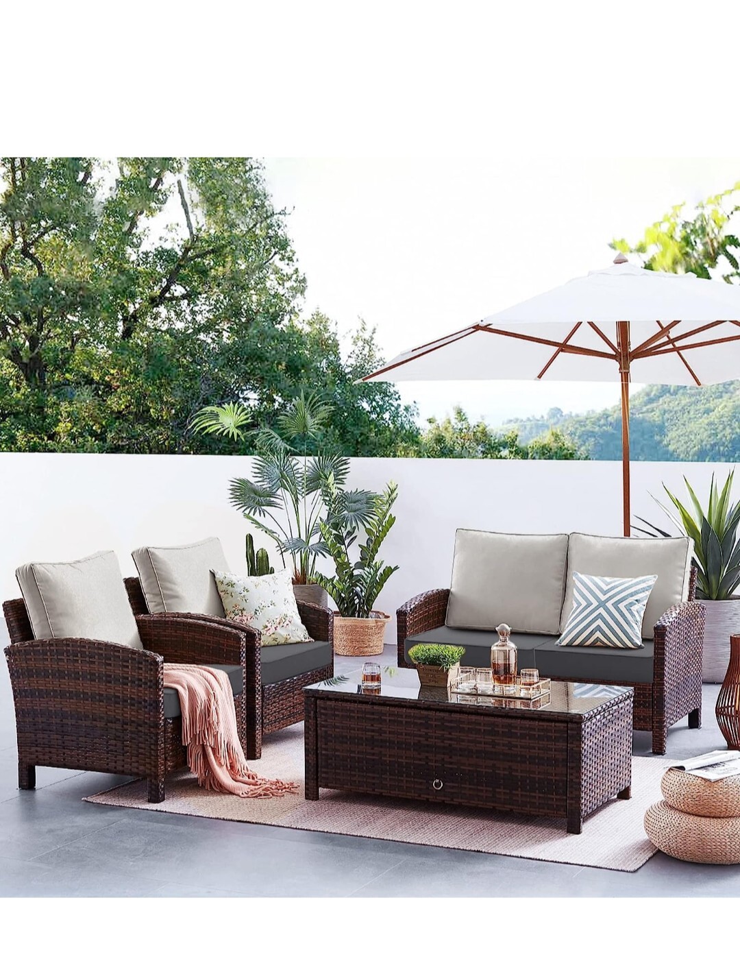 2 Favoyard Patio Chair Replacement Covers 19x19” Waterproof Outdoor