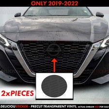 Fits 2019-2022 Nissan Altima Smoke Precut Tint Overlay Front Emblem Decal Vinyl