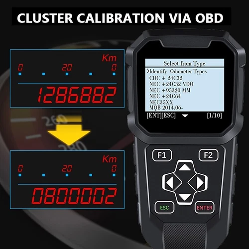 OBDPROG MT401 Car Odometer Mileage Correction Adjustment OBD2 Scanner Reset Tool - Picture 1 of 16