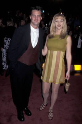 Matthew Perry Lisa Kudrow 1996 Historic Old Photo