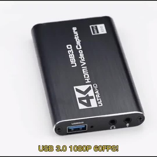 4K Video Capture Card HDMI >HDMI /USB3.0 Live Video Audio Converter Game Grabber - Video 1 von 1