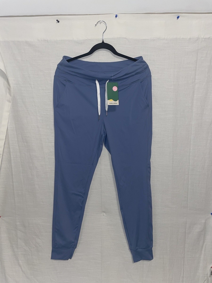 Halara Maya Blue High Wasted Women's Joggers Size LG UK