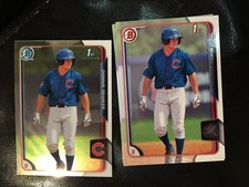2015 Bowman Draft #16 Donnie Dewees 10 count 1 chrome 9 base lot Chicago Cubs