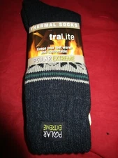 Polar Extreme Xtralite Thermal Lightweight Fleece Lined Winter Socks Fits 6-12