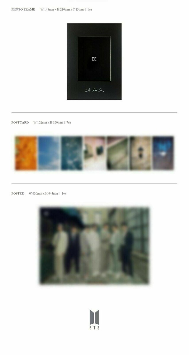 BTS BE Deluxe Edition CD+Photobook+Photocard+Etc + Fedex Shipping