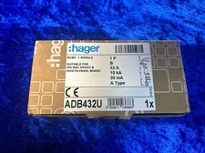 HAGER RCBO ADB432U 32A 230V B Curve A Type 10kA 30mA “ NEW & BOXED “