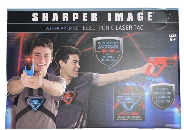 sharper image two player electronic laser tag set