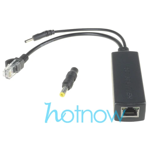 12pcs Active PoE Splitter Power Over Ethernet 48V to 5V 2.4A IEEE802.3af