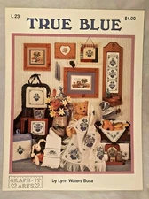 Ture Blue by Lynn Waters Busa -Graph-It-Arts #L23 - 7 Patterns