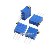 50pcs New 3296X 20K Ohm  Multi turn Side Adjustable Potentiometer 3296X-203