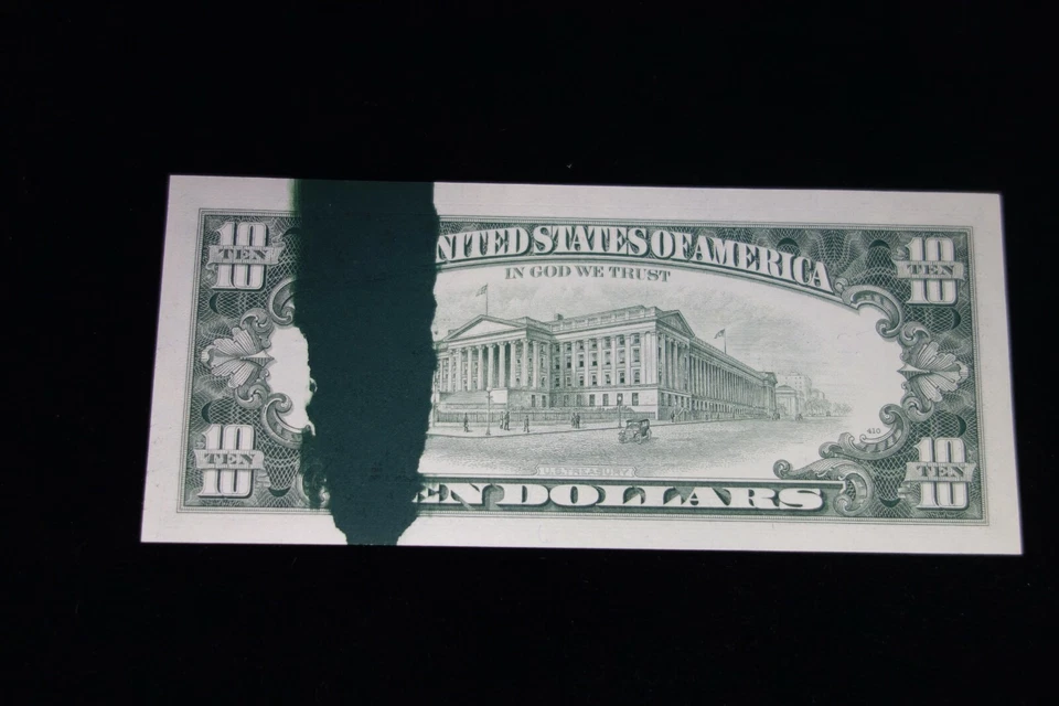 $10 1985 Bank of San Francisco note with ink smear on back - Image 2 of 2