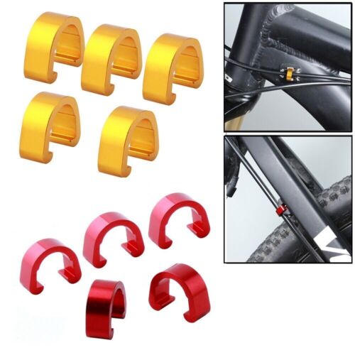 Brake & Gear Cable Housing Guides C Clip For MTB Road Bike Frame Forks & Cycles - Picture 11 of 38