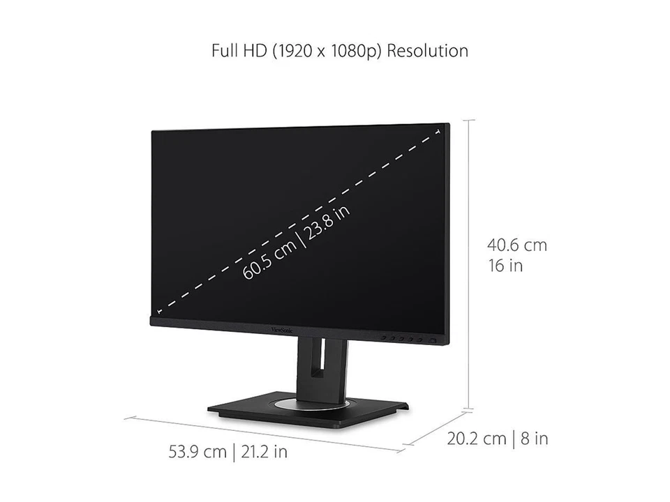 ViewSonic VG2456 24 Inch 1080p Monitor with USB 3.2 Type C Docking Built-In - Image 4 of 4