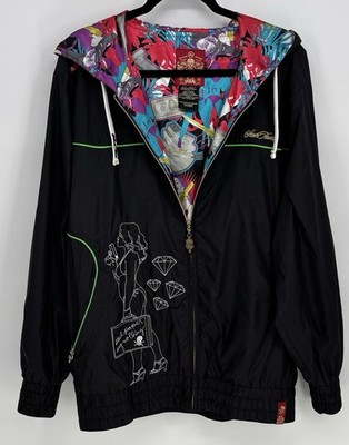 Stash House Jacket XL Rare Grail Y2K Pin Up Diamond AOP Money Windbreaker