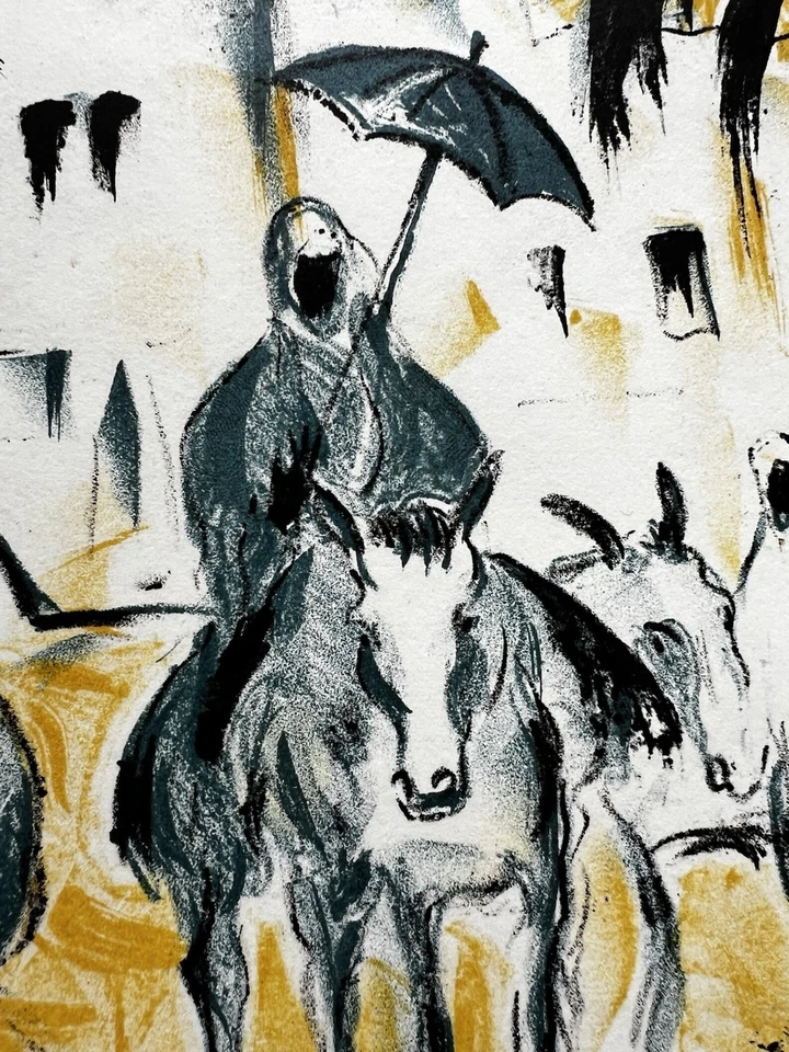 Franz Heckendorf 1888 Berlin - 1962: Aus dem Zyklus "Die Sonne" von 1919 "Oase" - Bild 4 von 4