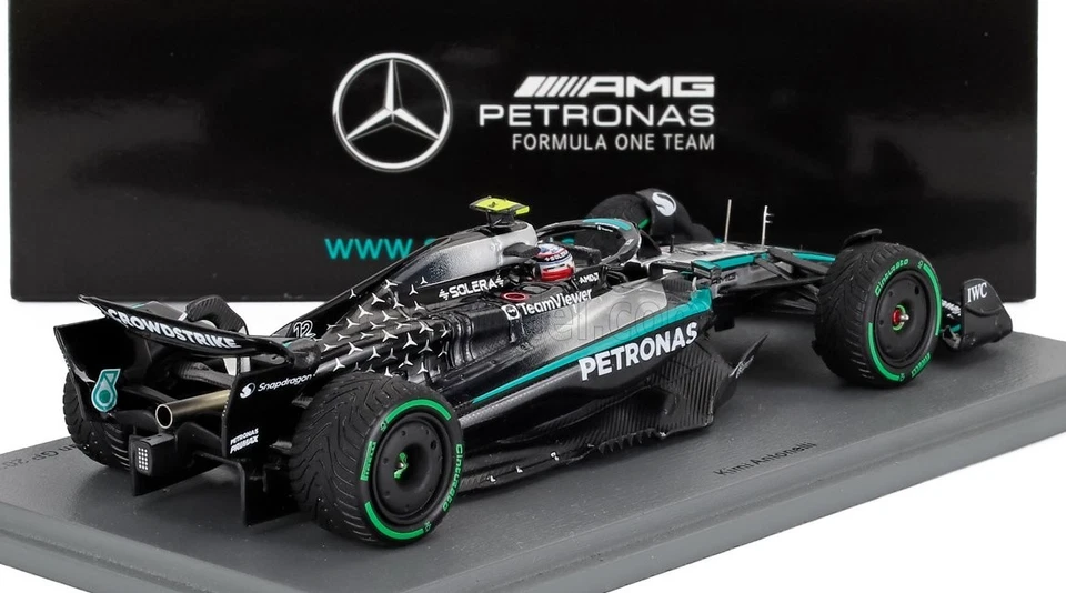 MODELLINO AUTO 1:43 SPARK F1 MERCEDES W16 AMG KIMI ANTONELLI AUSTRALIAN GP 2025 - Immagine 3 di 4