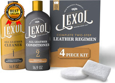 Leather Cleaner Conditioner Kit by for Furniture, Car Interior, Shoes, Handba