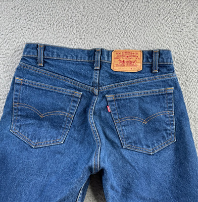 Vintage Levis Jeans Mens 33 (HEMMED Fits 32x25) 505 Straight 80s