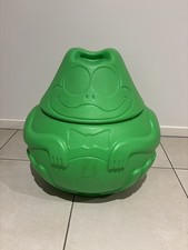 Vintage Green Plastic Frog Storage - little tikes  