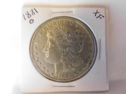 1881 O Morgan Silver Dollar, 90% Silver, Fine, New Orleans Mint