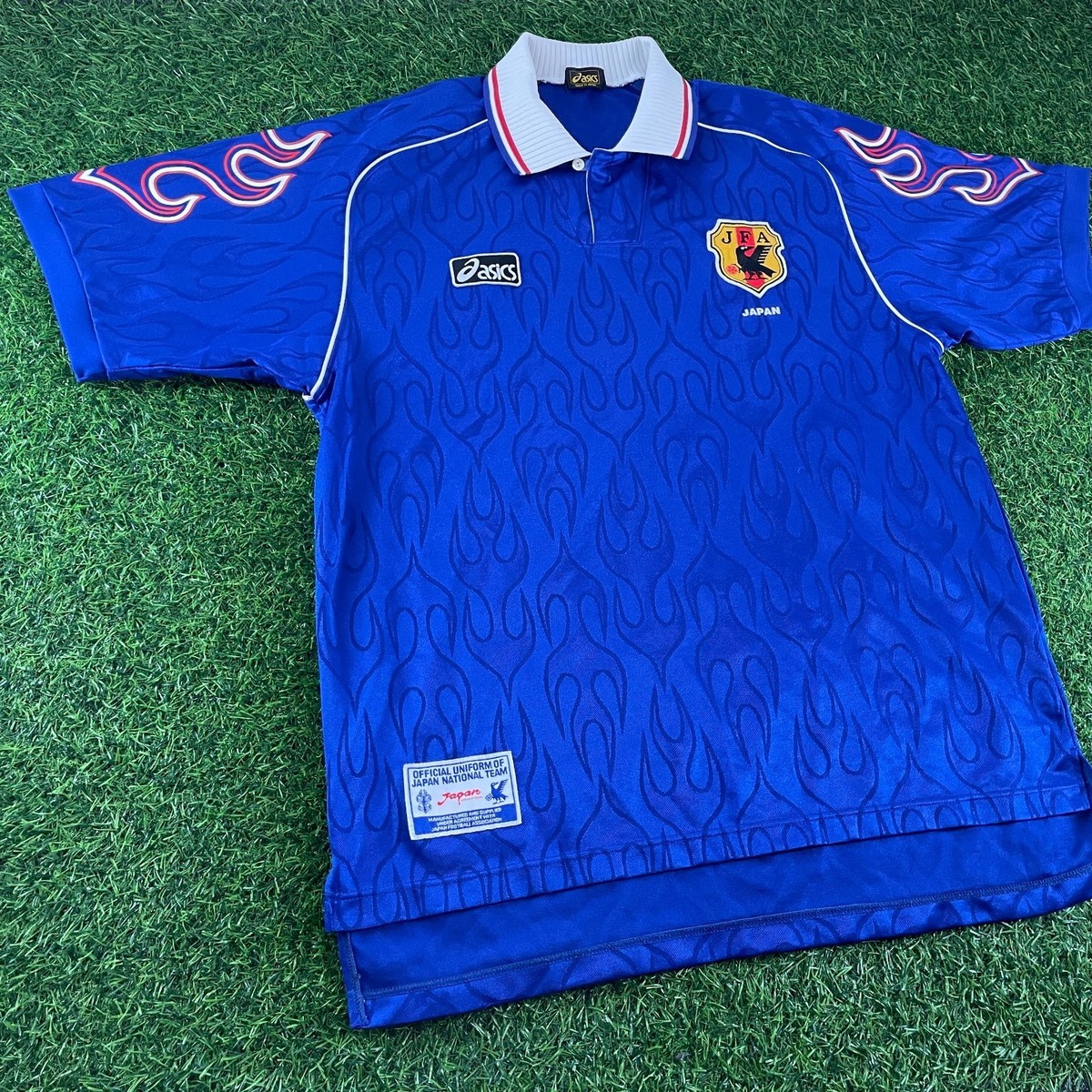 か*ギ様 1998 Japan National team Uniform Japan 1998 Asics soccer jersey #10 Hiroshi Nanami. RARE | eBay