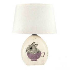 Animal Print Nursery Lamp, Bunny