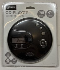 CD Player With FM Radio Anti-Skip Protection Earbuds NEW GPX PC332B Portable