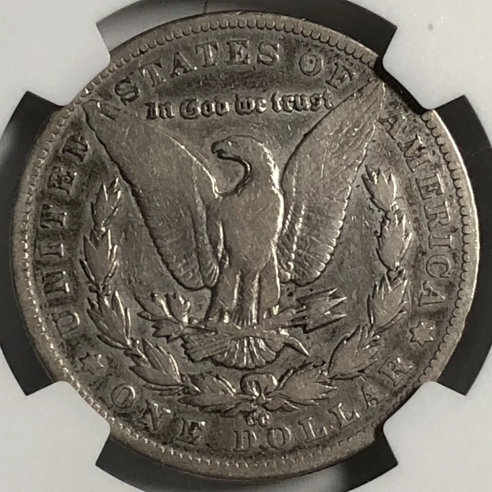 1879 CC MORGAN "NGC VG DETAILS"-(VAM 3 CAPPED DIE), NICELY CIRCULATED, SCARE!💥✅ - Image 3 of 4