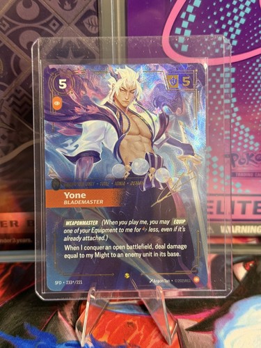 Spiritforge Yone Riftbound Riftbound: Yone - Blademaster - SIGNATURE - Spiritforged 233*/221 ...