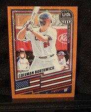 2026 Panini Stars & Stripes Coleman Borthwick Orange Disco /75 - USA ⚾️