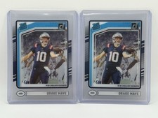 2024 Panini Donruss Clearly Drake Maye Base Rc (2)