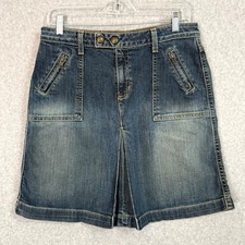 Vtg Y2K Gap Jeans Denim Skirt Size 6 Preppy School Rory Gilmore Girls 2008