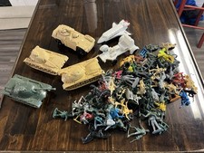 1960s vintage Tim Mee M48 Patton toy tanks, Vintage Spacecraft And Men